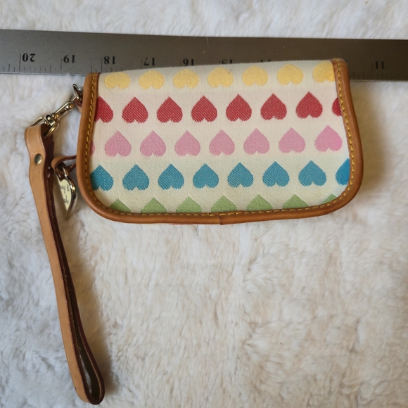 Dooney & Bourke Rainbow Sweatheart Canvas Wristlet - Picture 3 of 6